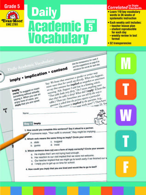 Title details for Daily Academic Vocabulary by Evan-Moor Educational Publishers - Available
